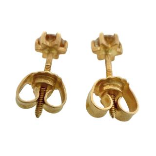 Clous D'Oreilles Or 18Ct & Diamant