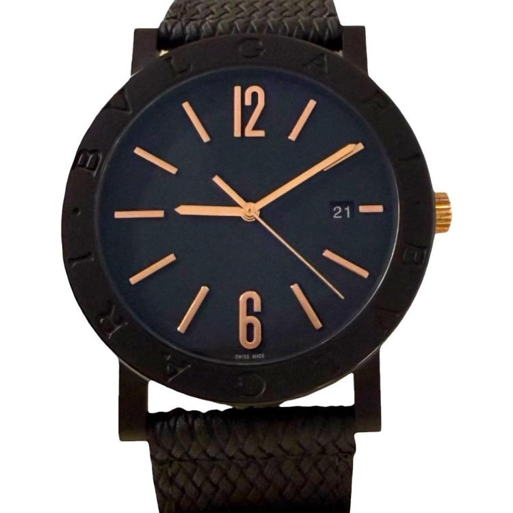 Bvlgari Solotempo Black Dial 41mm