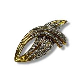 Broche or jaune 18ct & Diamants