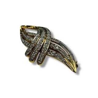 Broche or jaune 18ct & Diamants