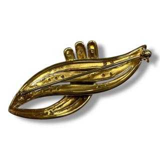 Broche or jaune 18ct & Diamants