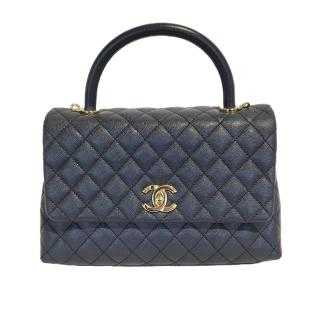 Sac à main Chanel Coco Handle Medium Blue Navy