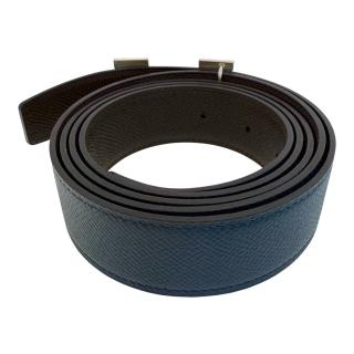Ceinture Hermes H Réversible Bleu & Marron