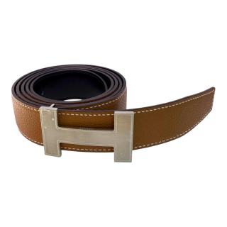 Ceinture Hermes H Réversible Noir & Gold