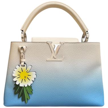 Sac Louis Vuitton Capucines MM Taurillon Ombré Blue