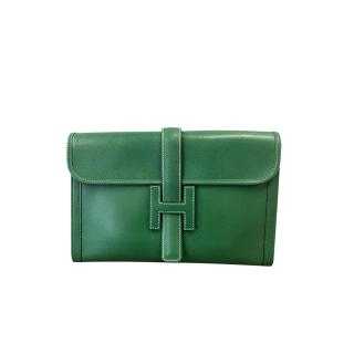 POCHETTE HERMES JIGE EPSOM VINTAGE VERT
