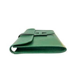 POCHETTE HERMES JIGE EPSOM VINTAGE VERT
