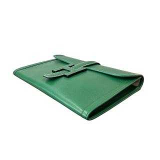POCHETTE HERMES JIGE EPSOM VINTAGE VERT