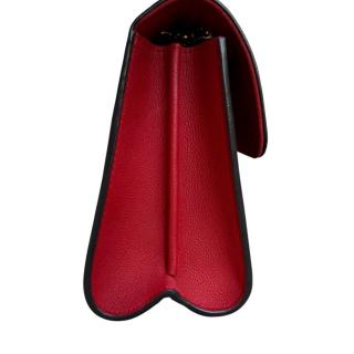 Sac Louis Vuitton Victoire Monogram et cuir Rouge