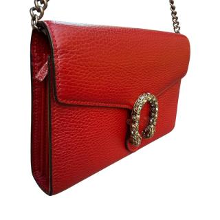 Sac Gucci Dyonisus en Cuir Rouge