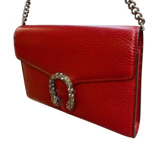 Sac Gucci Dyonisus en Cuir Rouge