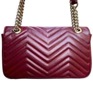 Sac Gucci GG Marmont Moyen Format Rosso Ancora