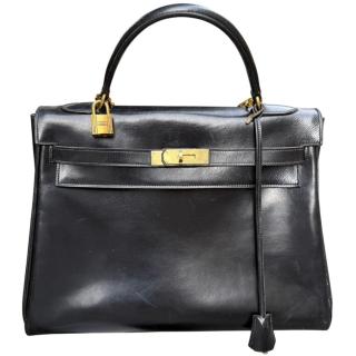Sac Hermes Kelly 32 Vintage Noir