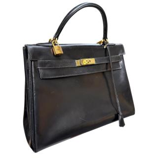 Sac Hermes Kelly 32 Vintage Noir