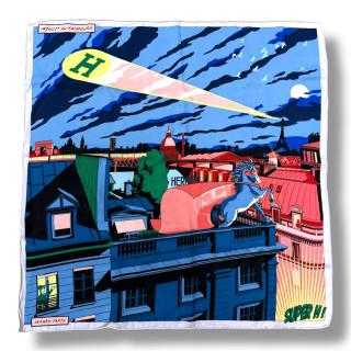Foulard Hermès Minuit au Faubourg