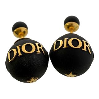 Boucles D'Oreilles Dior Tribales Noir