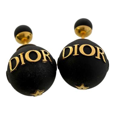 Boucles D'Oreilles Dior Tribales Noir