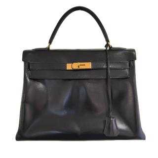 Hermès Kelly 32 Vintage Noir