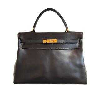 Hermès Kelly 32 Vintage Brun