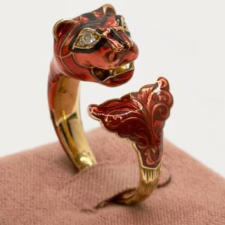 Gucci Bague Marché des Merveilles Or 18 Ct, Diamants et...