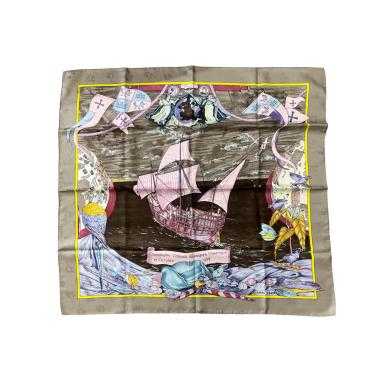 Carre Hermès Christophe Colomb Découvre L'Amérique