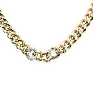 Collier Or Jaune&Blanc 18 Ct
