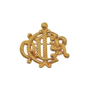 Broche Christian Dior Dorée années 80s