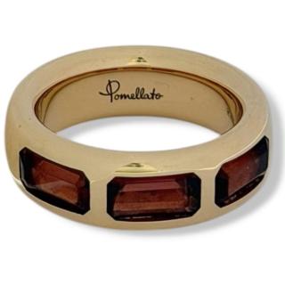 Bague Pomellato Or Rose 18 Carats avec 3 Grenats pyrope