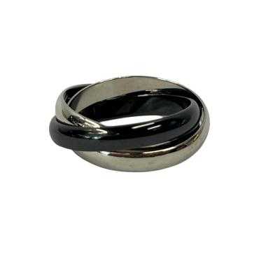 Bague Cartier Trinity Classique Or Blanc et Céramique