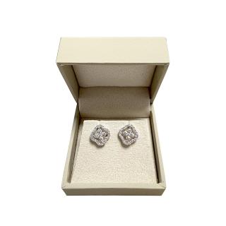 Bucherer Boucles d'oreilles Or gris 18 ct et Diamants