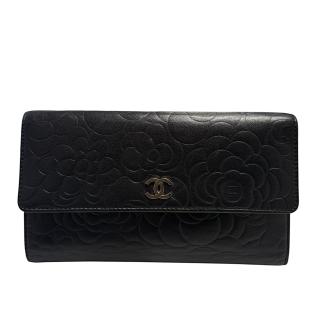 Chanel Portefeuille à rabat Camélia