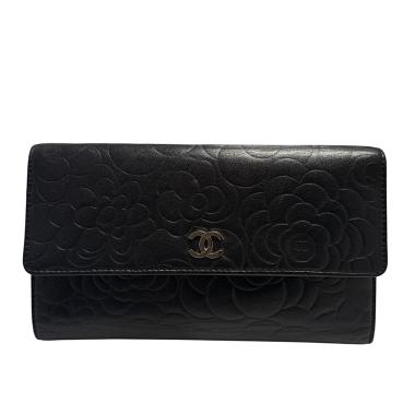 Chanel Portefeuille à rabat Camélia