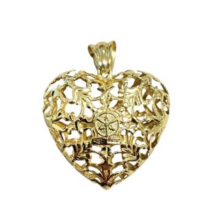Pendentif coeur Or jaune 18 ct