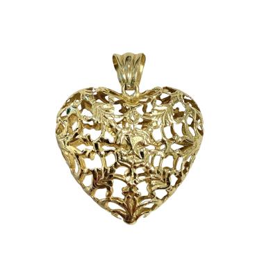 Pendentif coeur Or jaune 18 ct