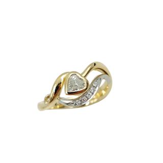 Bague Or Jaune&Blanc 18 Ct