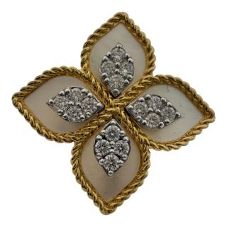 Bague Roberto Coin Flower Princess Nacre & Diamants