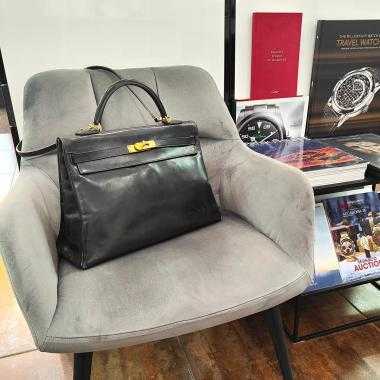 Hermès Kelly 32 Noir Vintage