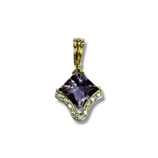 Pendentif Amethyste & Diamants