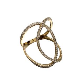 Bague Or rose 18 ct et Diamants