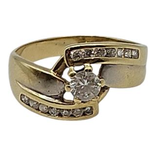 Bague Or 14 Ct et Zircons