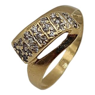 Bague Or 14 Ct et Zircons