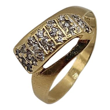 Bague Or 14 Ct et Zircons