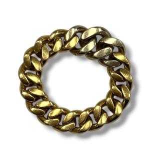 Bague maille or jaune et blanc 18ct