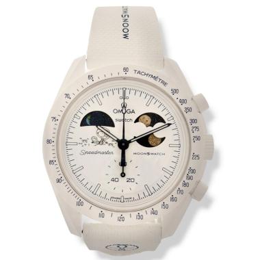 Omega X Swatch Mission To Earthphase Moonshone Gold