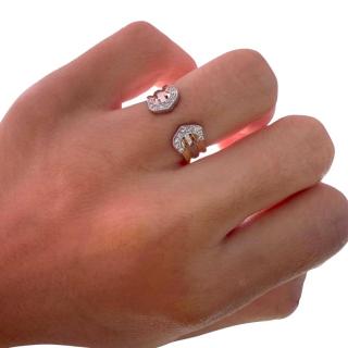 Bague Cartier Double C Tois Ors & Diamants