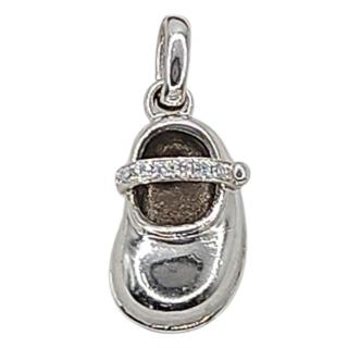 Pendentif Or Blanc 18 Ct et Diamants