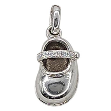 Pendentif Or Blanc 18 Ct et Diamants