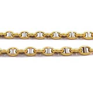 Collier 2 Ors Jaune & Blanc 14k 17.38 g