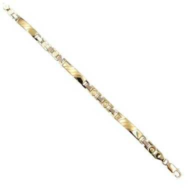 Bracelet Or Jaune&Blanc 18 Ct