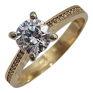 Bague Or 14 Ct et Zircons